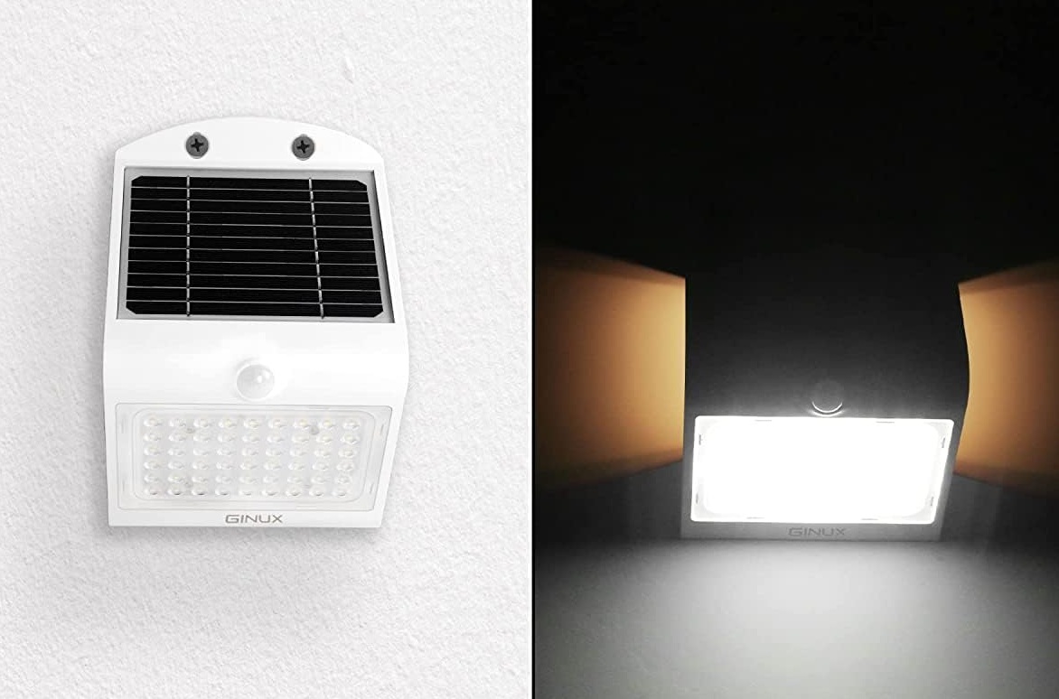 Ginux Solarlampen für außen mit Bewegungsmelder