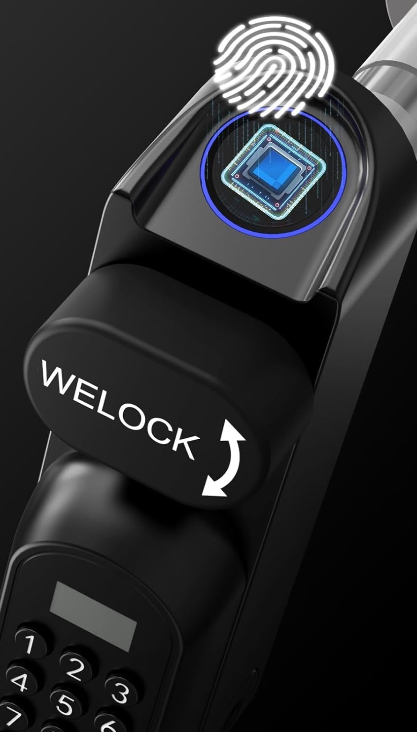 WELOCK U81 Smartes Türschloss Ultra mit Fingerabdruck Passwort WLAN App und RFID Karte