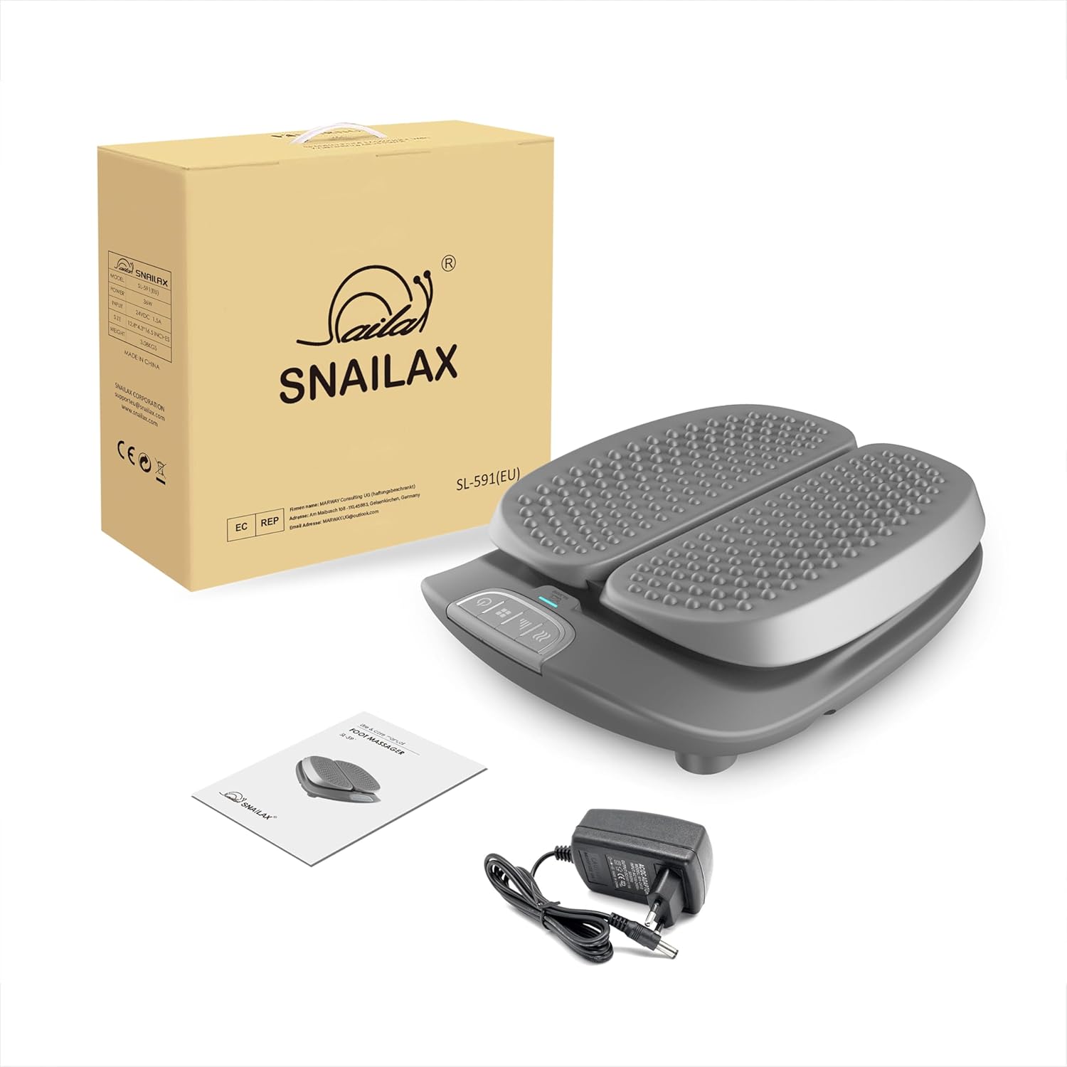 Snailax Shiatsu Fußmassagegerät mit Wärmefunktion