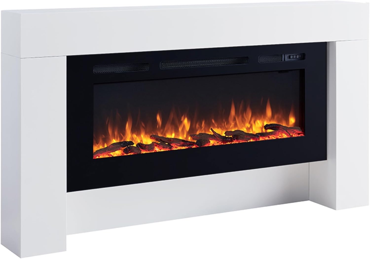 Elektrokamin BALDERIA Zeus - Elektrischer Standkkamin mit 3D-Flammeneffekt