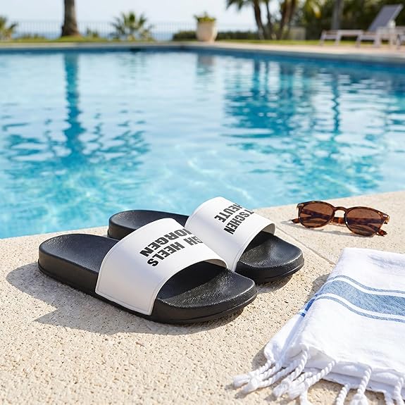 Lustige Badelatschen für Frauen – Damen Sommer Urlaub Geschenk & Party-Gadget