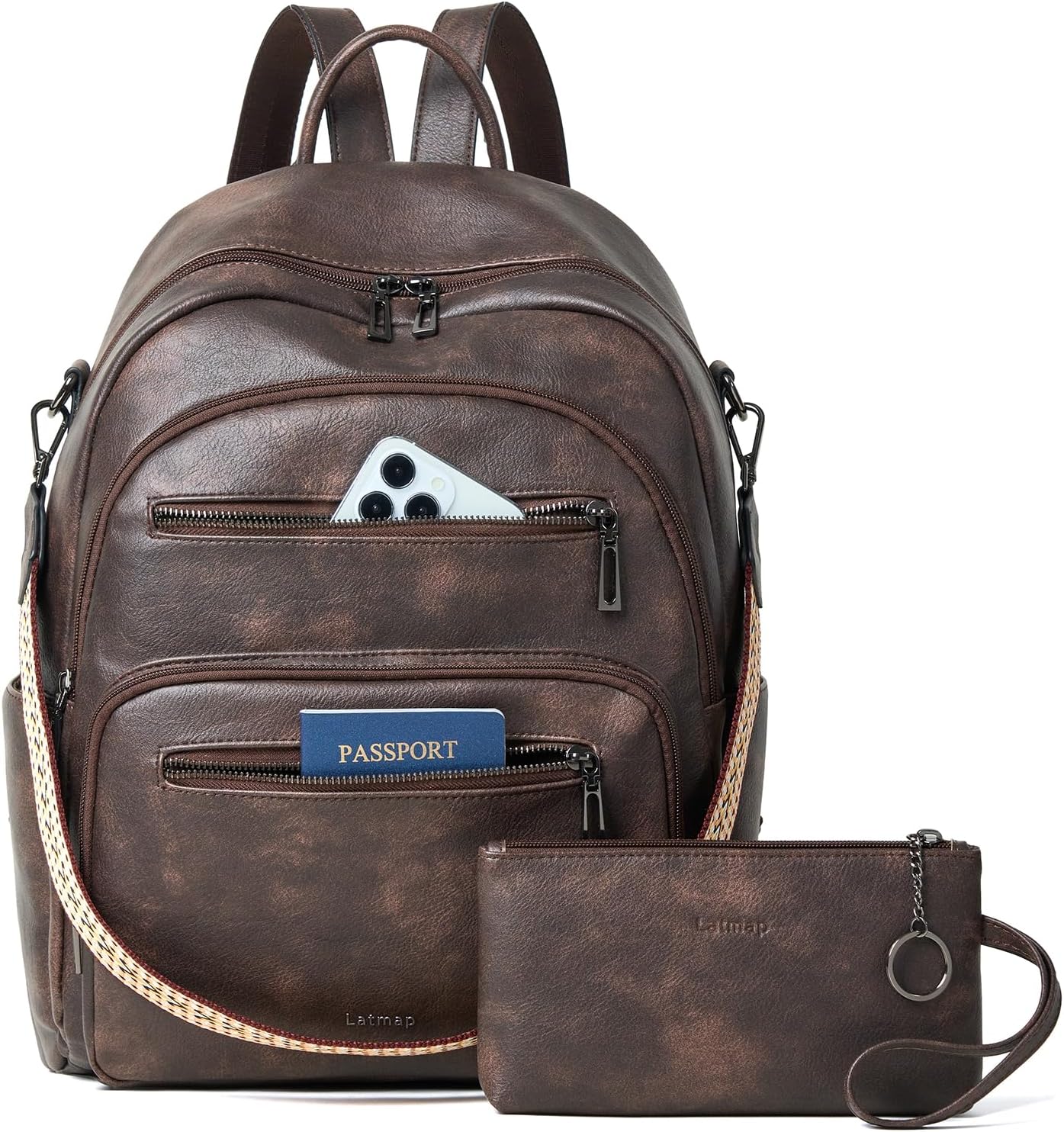LATMAP 43L Lederrucksack Damen
