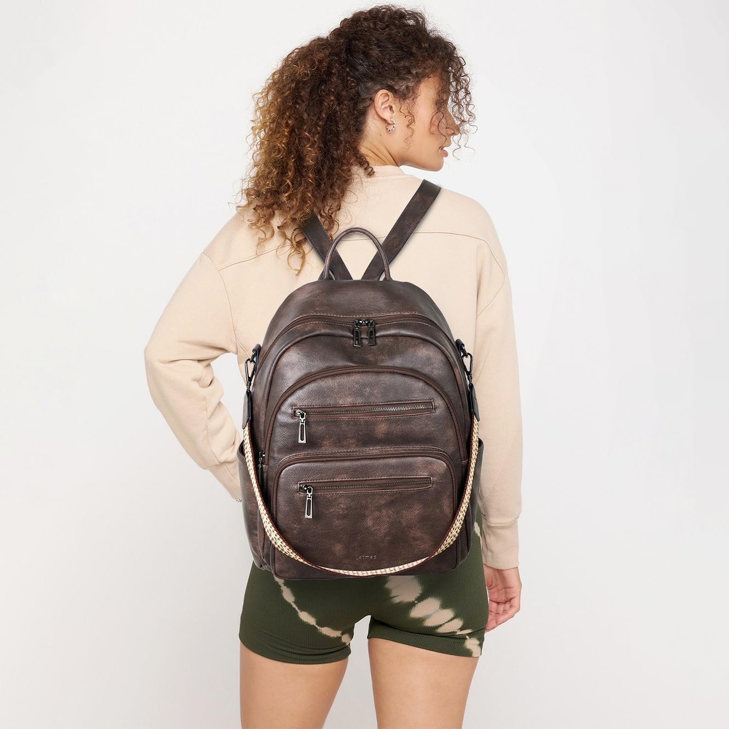 LATMAP 43L Lederrucksack Damen